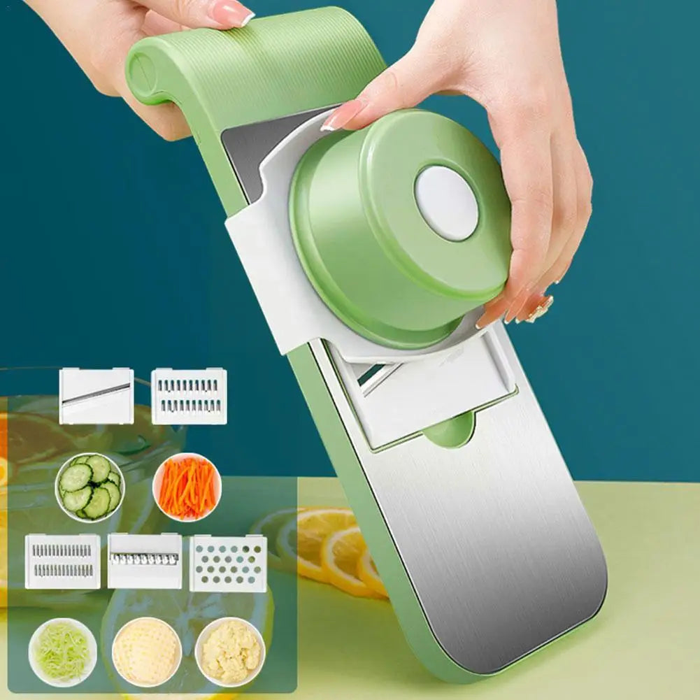 Multifunctional Safe Manual Vegetable Slicer/Cutter - 5 in 1
