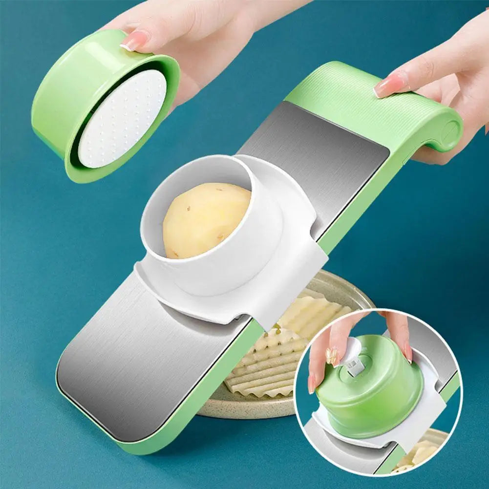 Multifunctional Safe Manual Vegetable Slicer/Cutter - 5 in 1