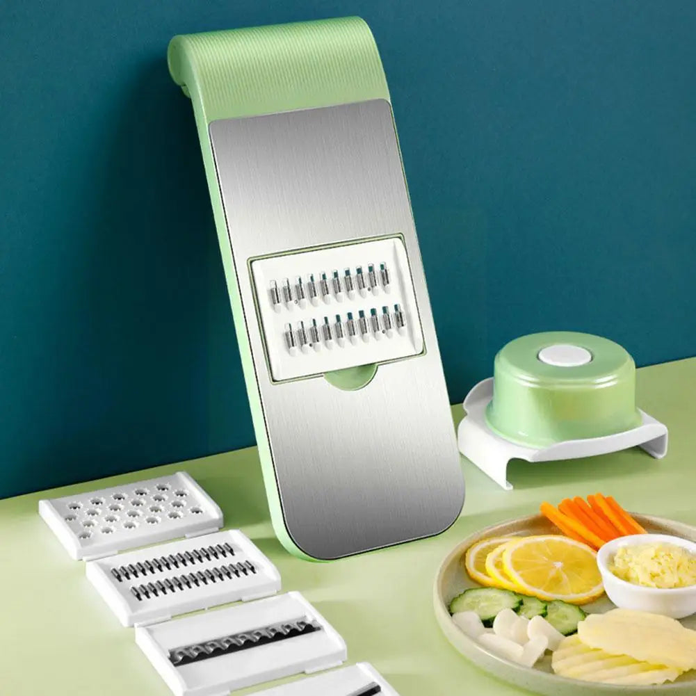 Multifunctional Safe Manual Vegetable Slicer/Cutter - 5 in 1