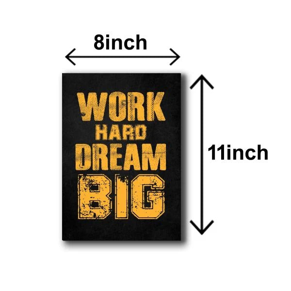 Motivational Wooden Canvas Frames - 6 pcs