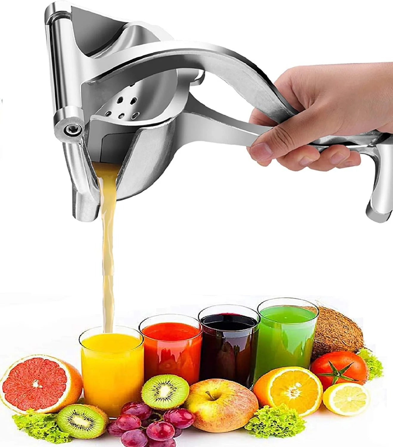 Clip Handheld Fruit Juicer - Stainless Steel