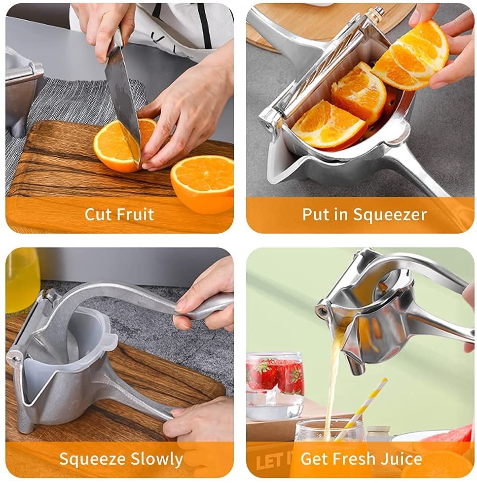 Clip Handheld Fruit Juicer - Stainless Steel